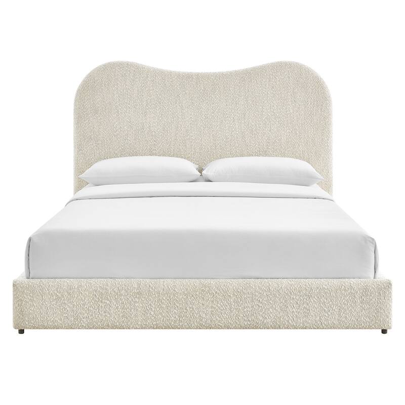 Seluna Boucle Queen Platform Bed