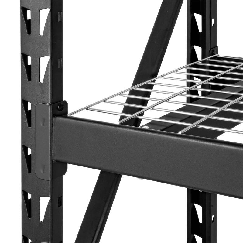 3-Tier Metal Garage Storage Shelving Unit Adjustable 6000LBS Capacity - 77"L X 24"W X 72"H