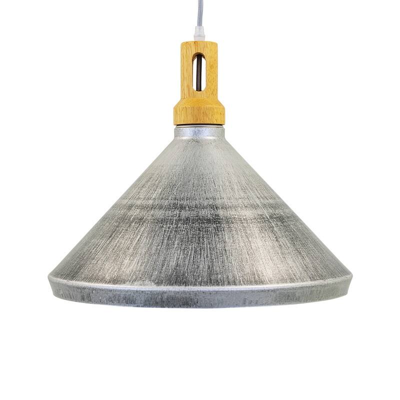 Yosemite Home Decor Gris Plateado Collection Large Triangle Pendant - 15.70 x 15.7 x 13.5