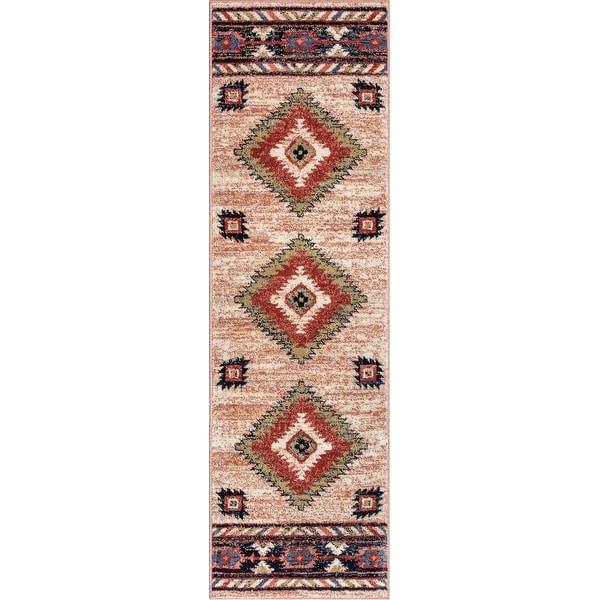 Well Woven Tulsa Lea Southwestern Tribal Area Rug - On Sale - Bed