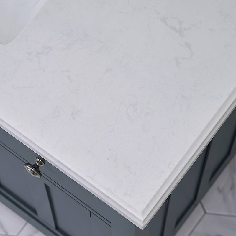 OVE Decors Newcastle 42 in Undermount Single Sink Vanity with Marble Top