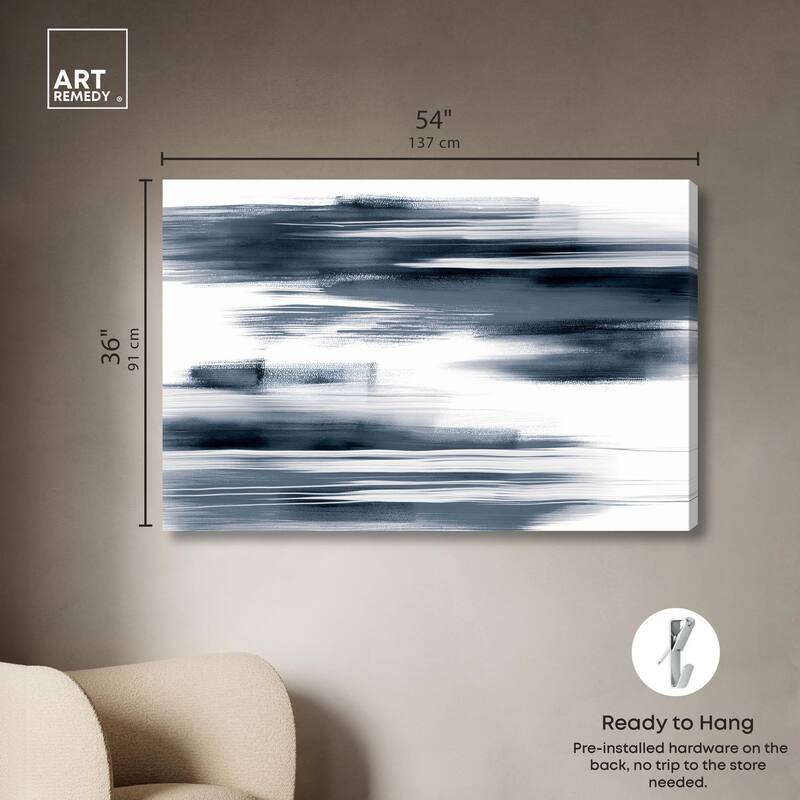 Blue Mirage II Canvas by Art Remedy, Gallery Wrapped