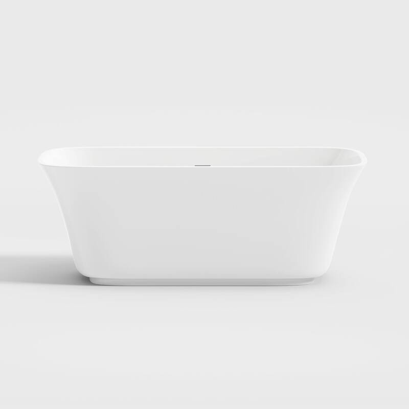 OVE Aveline 60-inch Free-Standing Bathtub in Glossy White