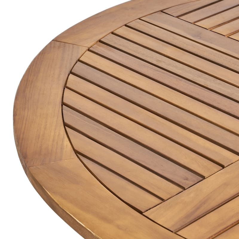outdoor acacia wood table