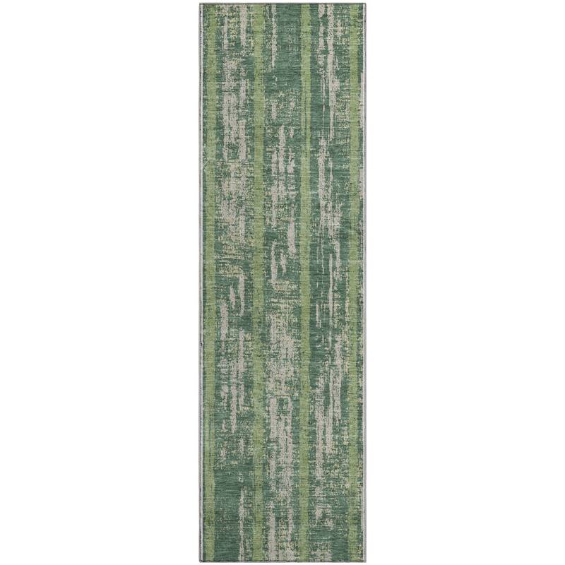 Premium Washable Super Soft Stripe Abrash Mayfield Rug