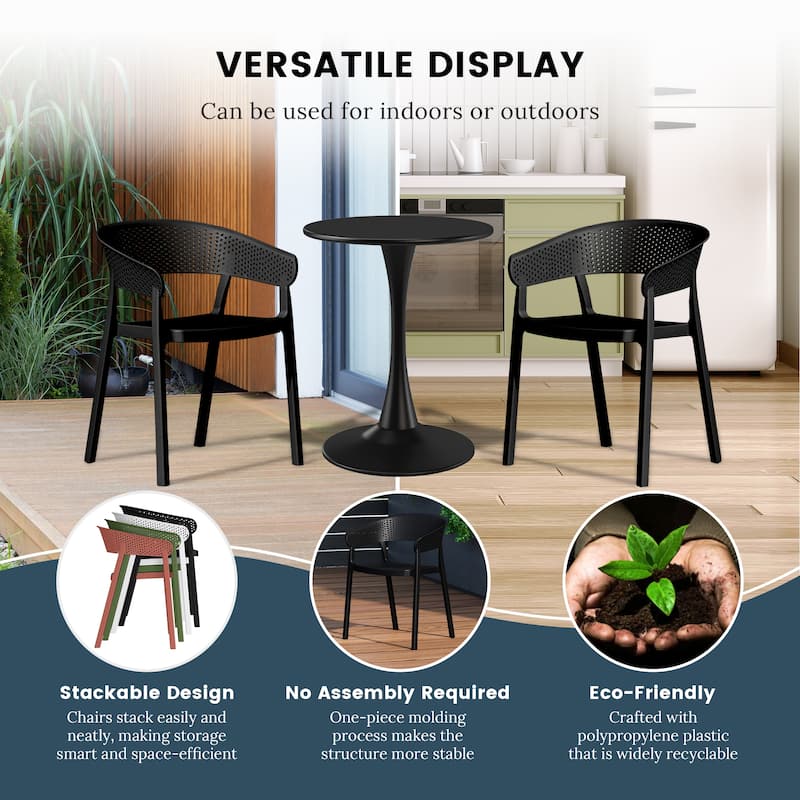 Frond and Form 2-Person Outdoor Round Dining Set