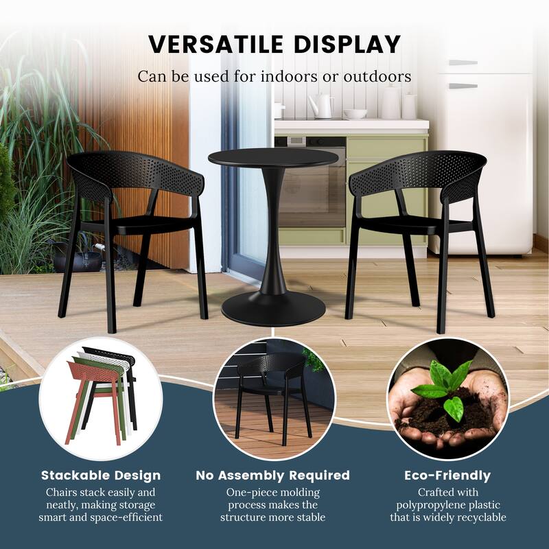 Frond and Form 4-Person Outdoor Round Dining Set