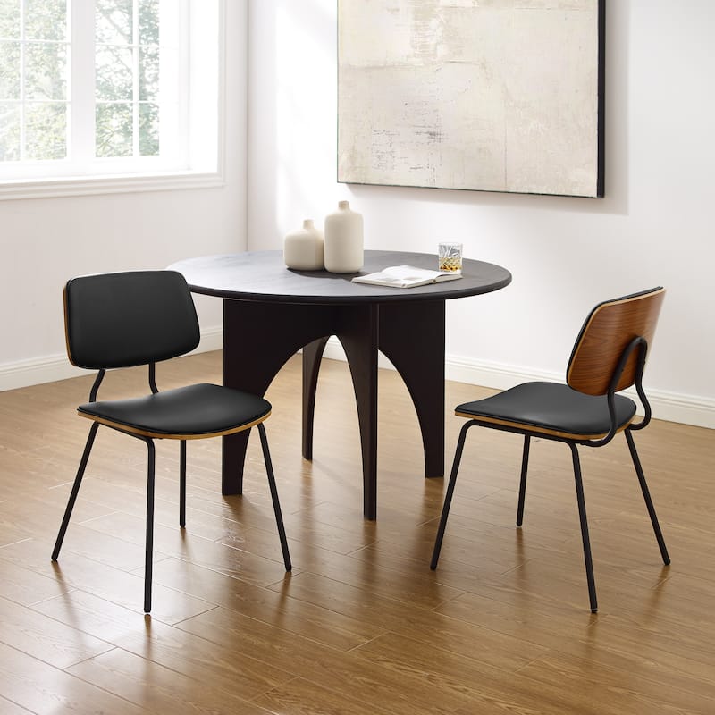 Art Leon Modern Bentwood Accent Chair (Set of 2)