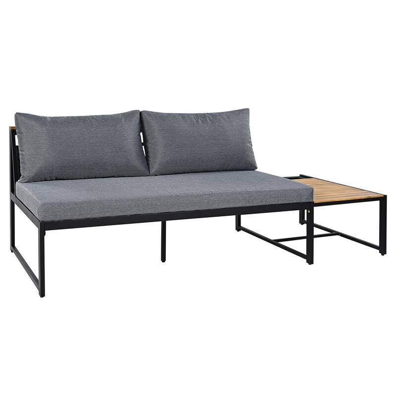 4-Piece Outdoor Set, Durable Patio Furniture with Waterproof Cushions