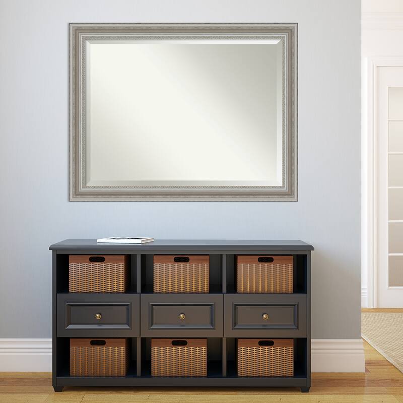 Beveled Wall Mirror - Parlor Black Frame