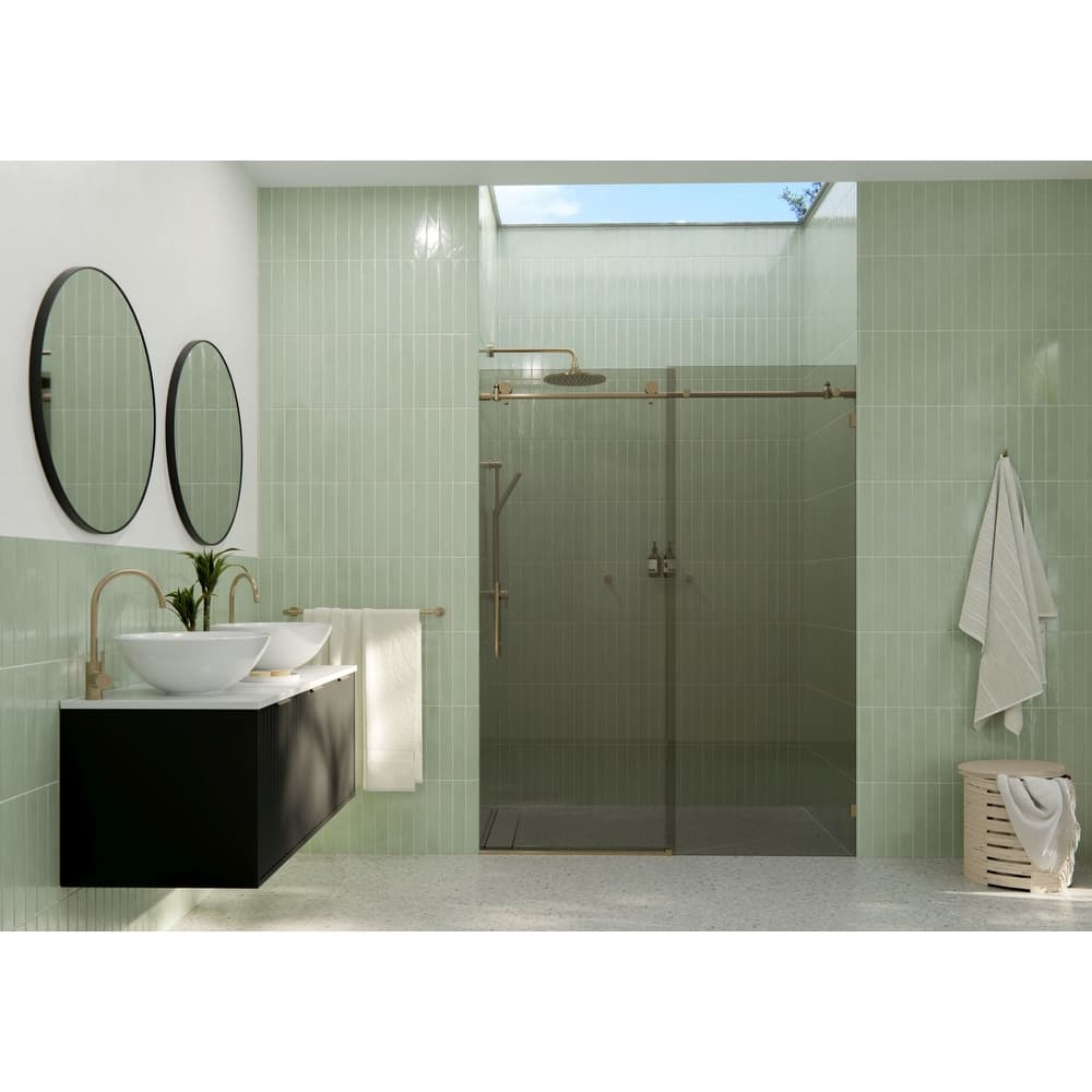 Glass Warehouse GTSLD-60 Equinox 78" High x 60" Wide Sliding Frameless