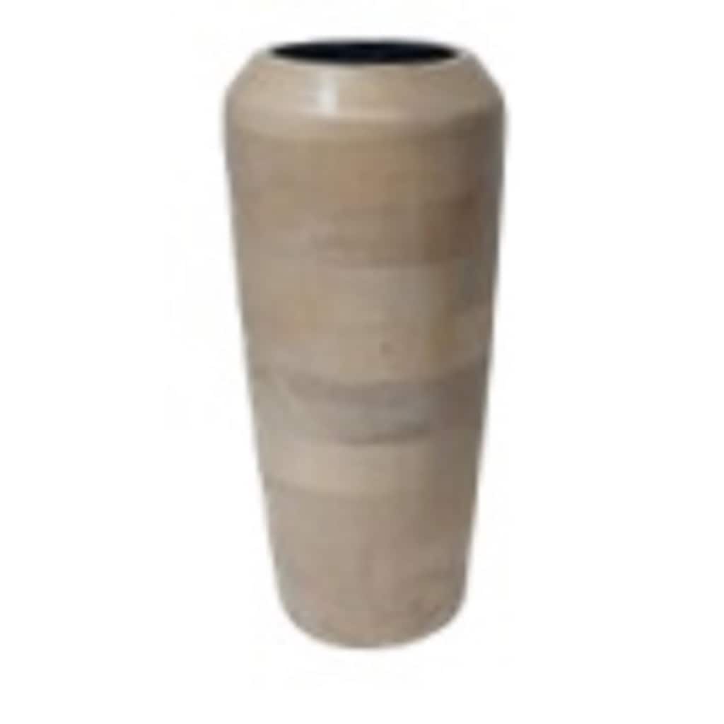 Sun Bleached Standing Wooden Vase - 18" - Brown