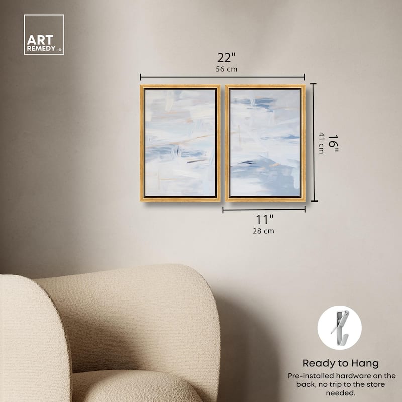Frozen in Time I Canvas Set of 2 by Art Remedy