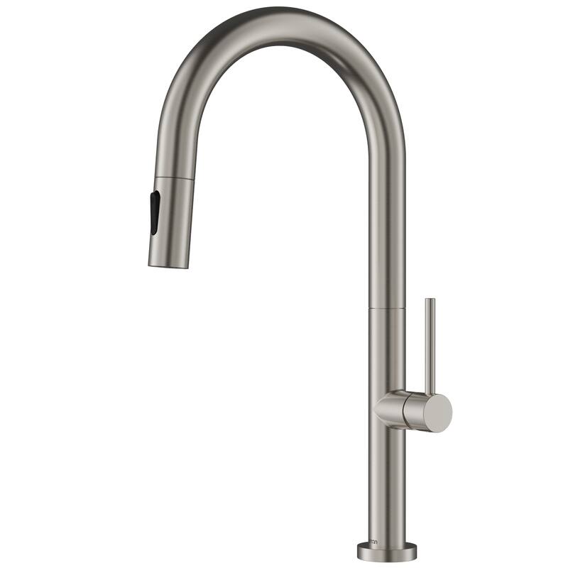 Karran Brynford Single Handle Pull-Down Sprayer Kitchen Faucet - Spot Free Stainless Steel