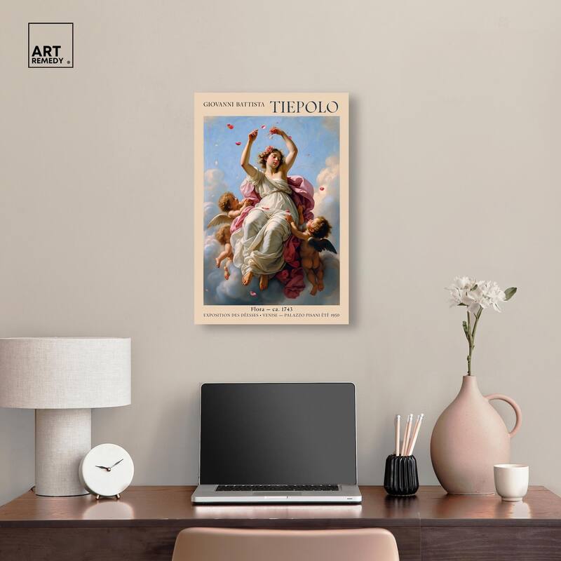 Flora in the Venetian Sky Canvas by Art Remedy, Gallery Wrapped