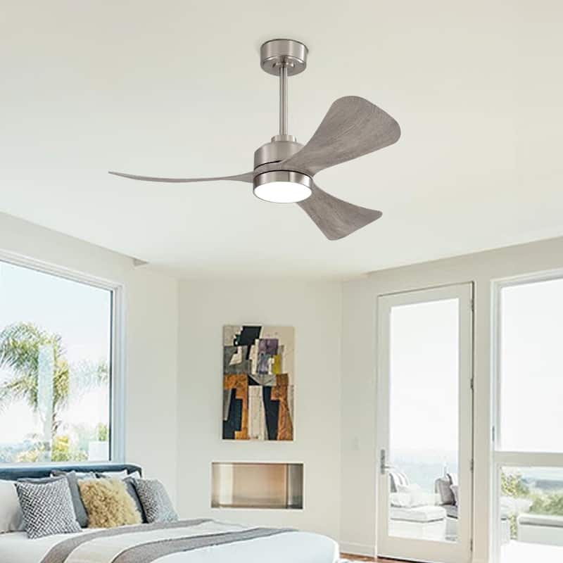 MLiAN 42 inch 3 ABS Blades Smart LED Ceiling Fan with Remote... - 42"