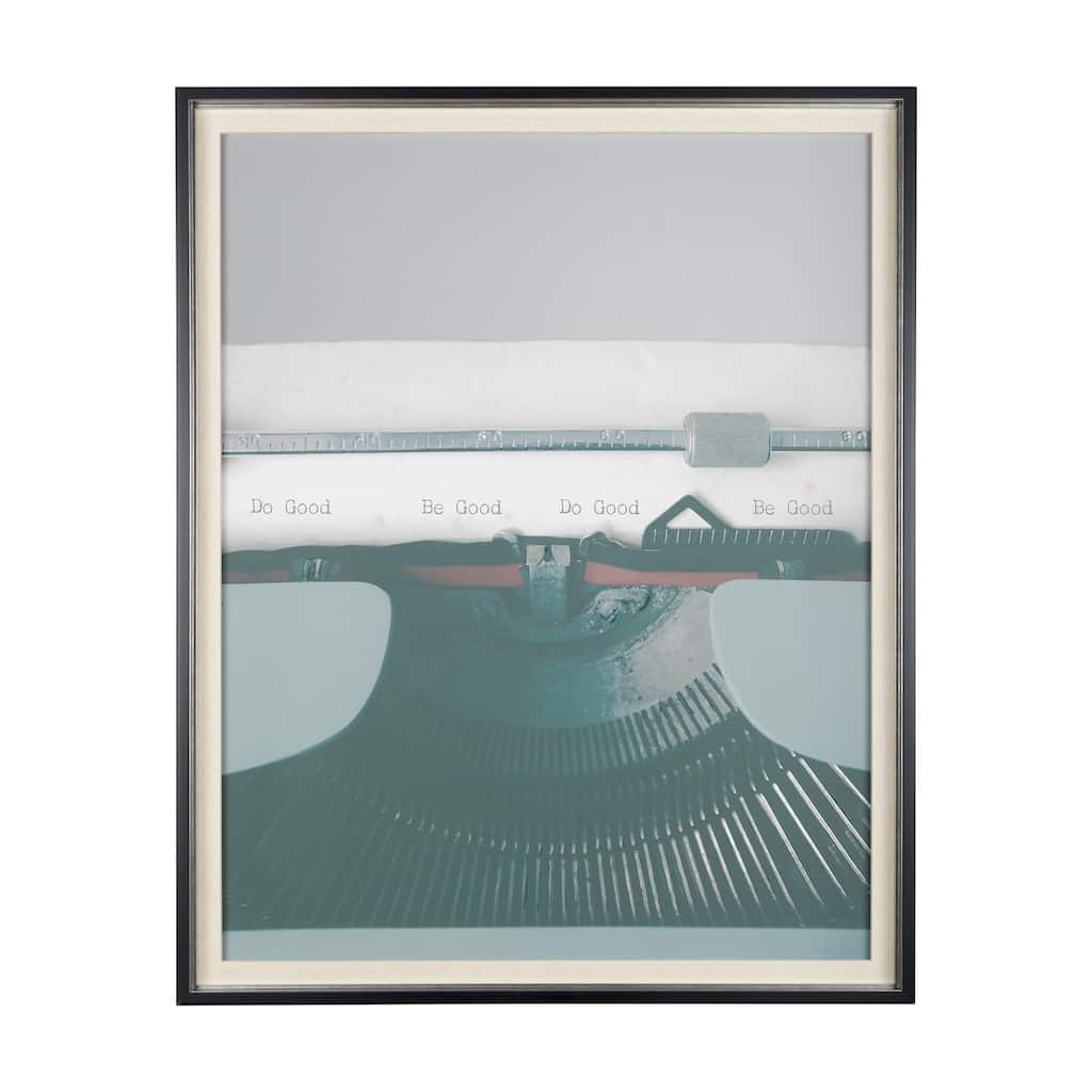 Typewriter Notes Good Framed Art Print