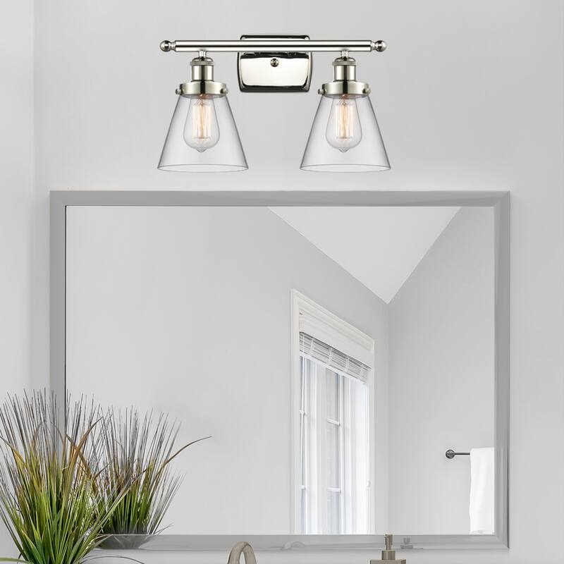 Innovations Lighting 916-2W-11-16 Cone Vanity Cone 2 Light 16" Wide