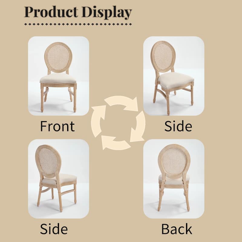 Set of 2 French Country Dining Chairs
