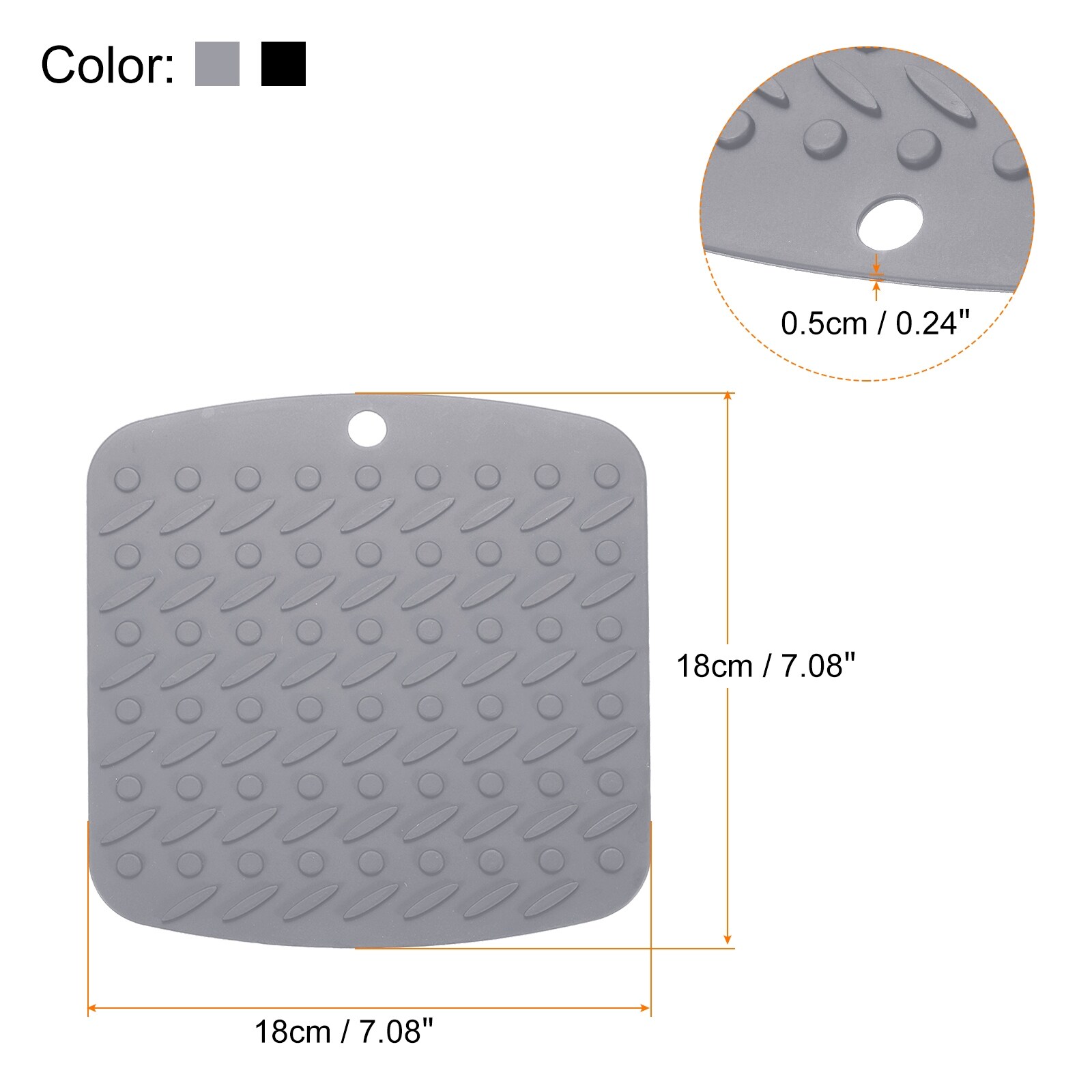 Twowood 3Pcs/Set Silicone Mat Heat Resistant Reusable Safe Table Hollow  Coster Pad for Home 