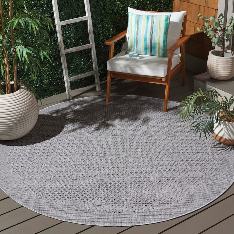 SAFAVIEH Milos Maureen Casual Rug - 6'7" Round - Grey