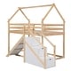 preview thumbnail 12 of 10, Twin over Twin House Loft or Bunk Bed with Slide and Staircase