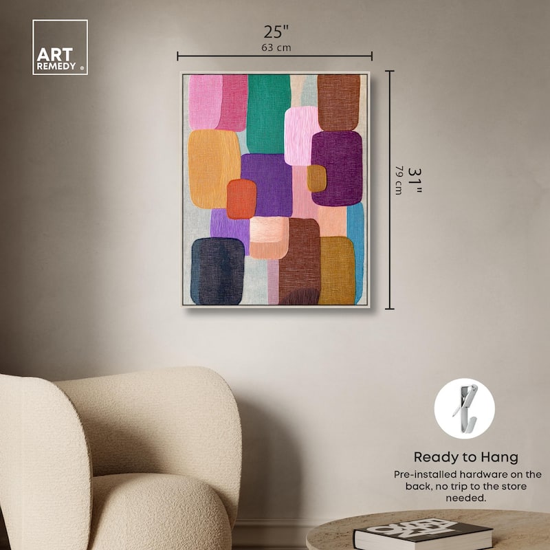Color Block Cadence I Canvas by Art Remedy