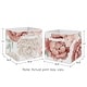 preview thumbnail 3 of 2, Boho Shabby Chic Floral Girl Foldable Fabric Storage Bins Ivory Bohemian Vintage Garden Watercolor Flower Nature Elegant Rose