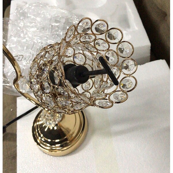 Rose gold crystal lamp best sale