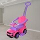 preview thumbnail 11 of 9, 3-in-1 Sliding Push Car for Kids, Toddler Ride-On Stroller with Removable Guardrail, Horn, Music, and Storage for Ages 1-3