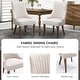 preview thumbnail 31 of 33, Wingback Upholstered Dining Chairs Set of 2, Fabric Side Dining Room Chairs, Living Room Chairs for Home Kitchen