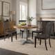 Option Antique Black Chairs w Antique Grey Table