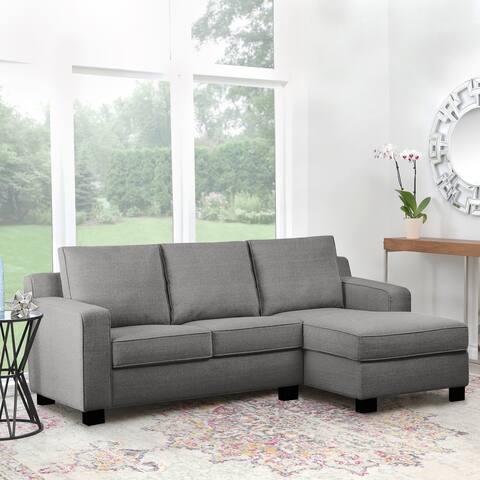 Abbyson Beverly Fabric Reversible Sectional
