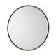 preview thumbnail 22 of 26, Mercana Piper Metal Frame Large Round Mirror