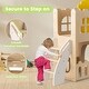 preview thumbnail 9 of 7, Wooden 7 in 1 Toddler Playset with Slide Climber Tunnel and Basketball Hoop for Kids Indoor and Outdoor Play Castle