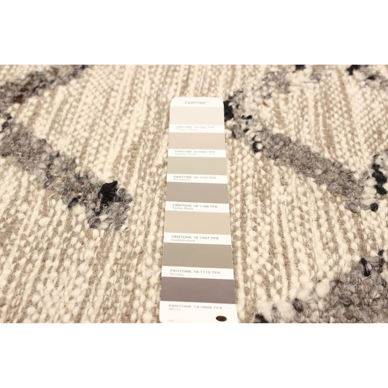 ECARPETGALLERY Hand-knotted Tangier Taupe Wool Rug - 4'11 x 7'7
