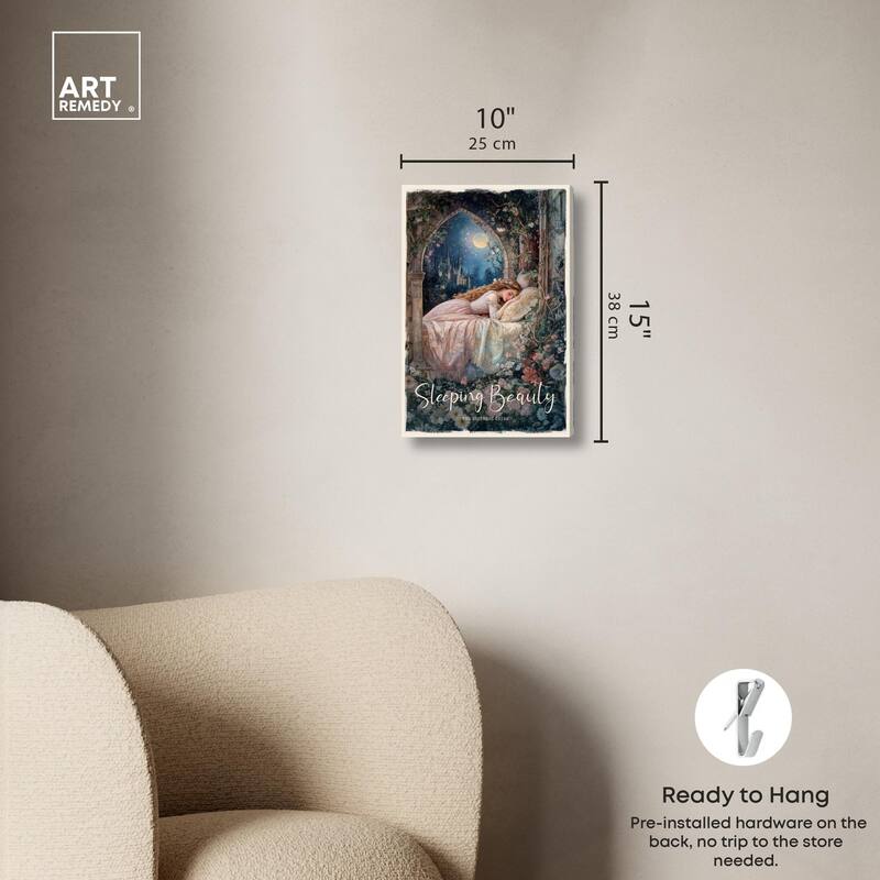 Classic Sleeping Beauty Canvas by Art Remedy, Gallery Wrapped