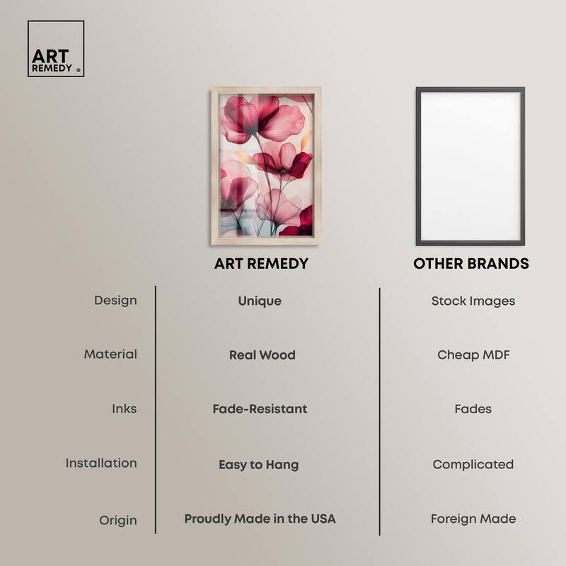 Chiffon Cherry Charm Shadowbox by Art Remedy