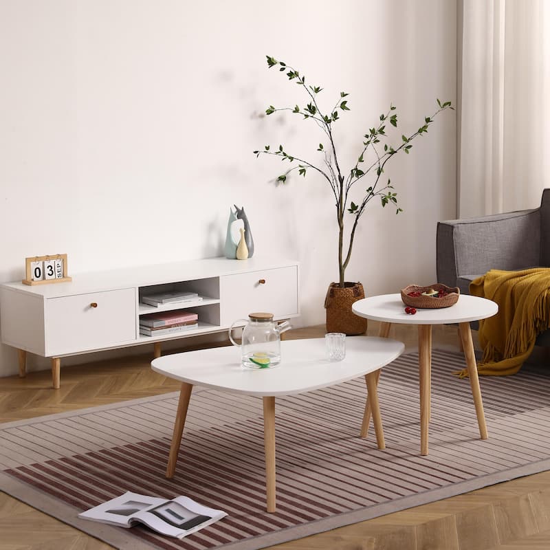Egg shape coffee table