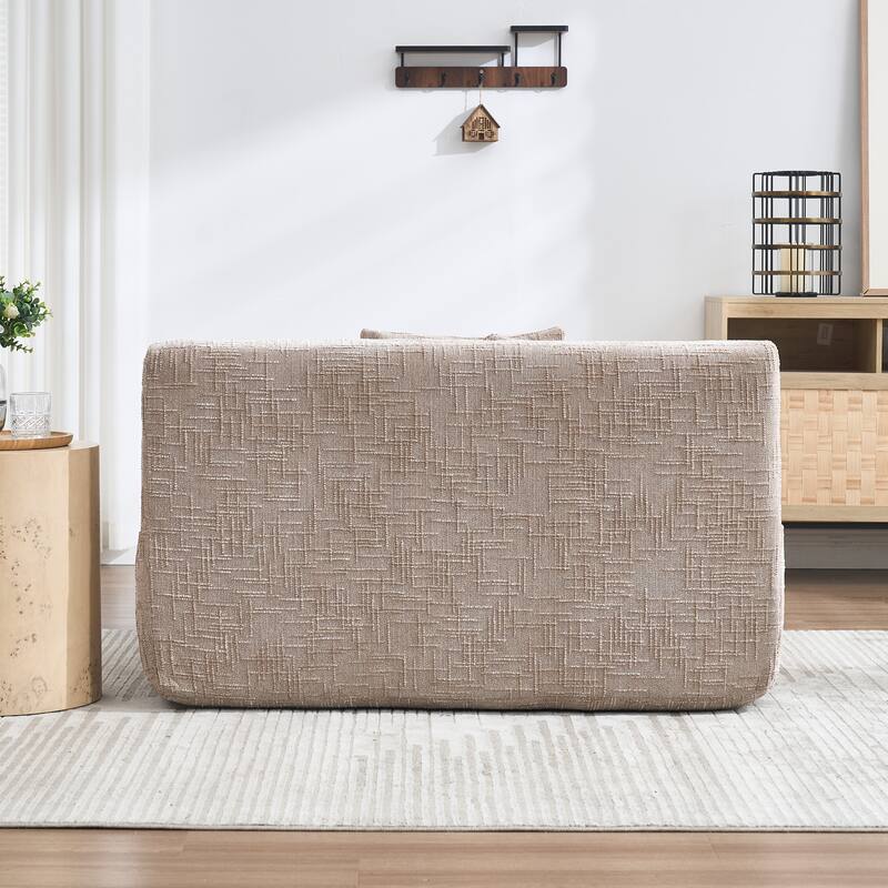 Futon Sofa Bed,3-in-1 Multi-Functional Corduroy Sleeper Couch Pull-Out Bed,Adjustable Backrest and Pillows,Convertible Sofa Bed