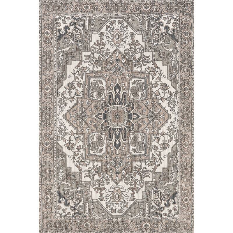Nuloom Sausha Traditional Medallion Indoor/Outdoor Area Rug