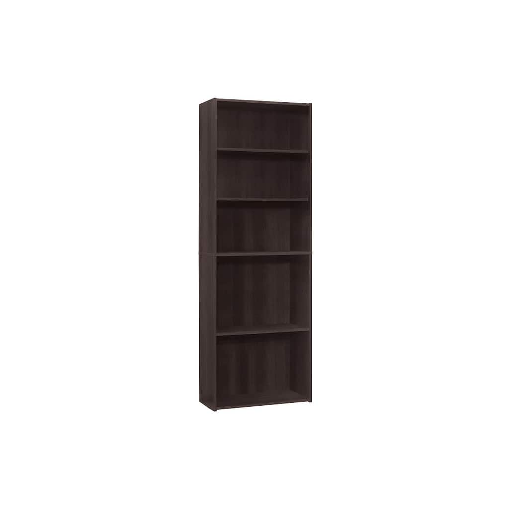 Bookshelf, Bookcase, 6 Tier, 72"h, Office, Bedroom, Laminate, Transitional
