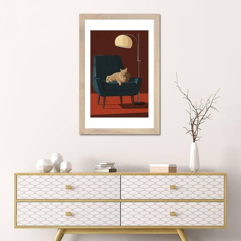 iCanvas "Cats In Fancy Chairs III" by Artcatillustrated