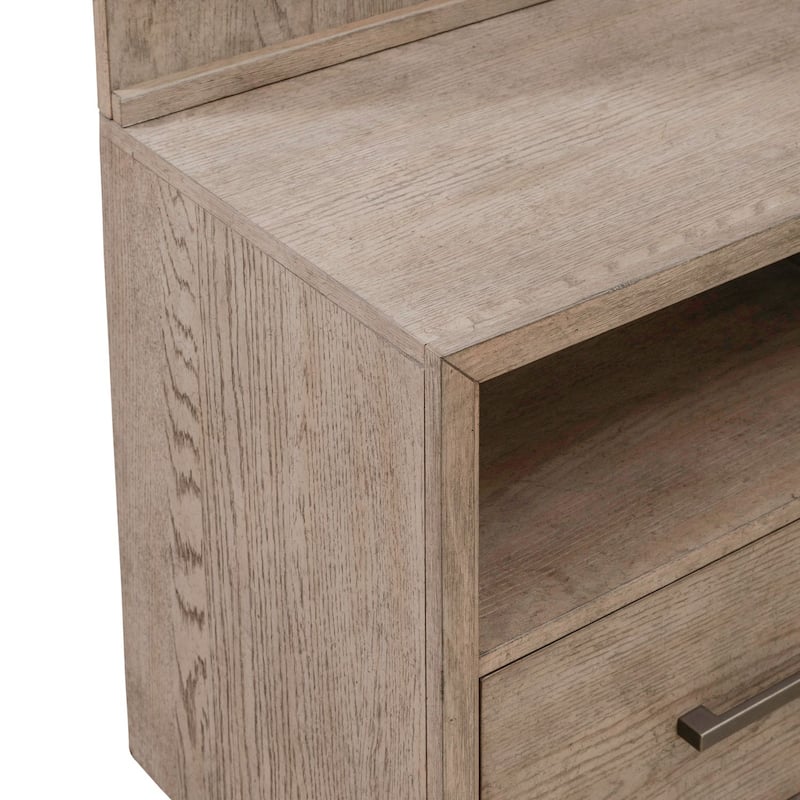 City Scape Burnished Beige Entertainment Center with Piers