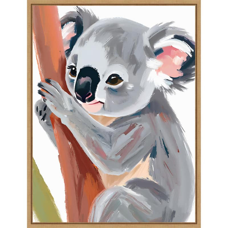 Koala by Ohkimiko Framed Canvas Wall Art