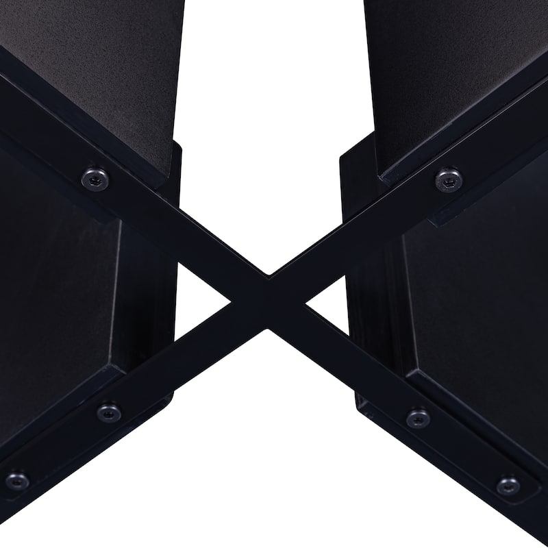 Roomfitters 43 Inch Round Dining Table, Faux Marble Top Modern Table for 4, Pedestal Base for Cafe Home Office