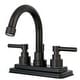 preview thumbnail 1 of 1, Kingston Brass Elinvar Centerset Bathroom Faucet with Brass Pop-Up Oil Rubbed Bronze