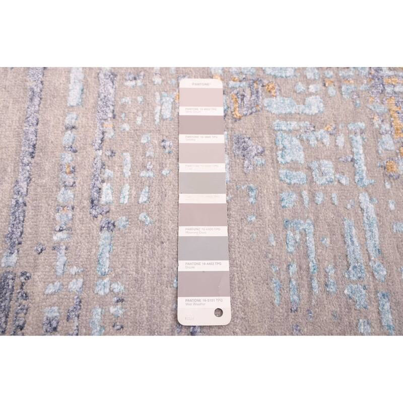 ECARPETGALLERY Hand-knotted Legacy Grey Silk, Wool Rug - 9'0 x 12'0