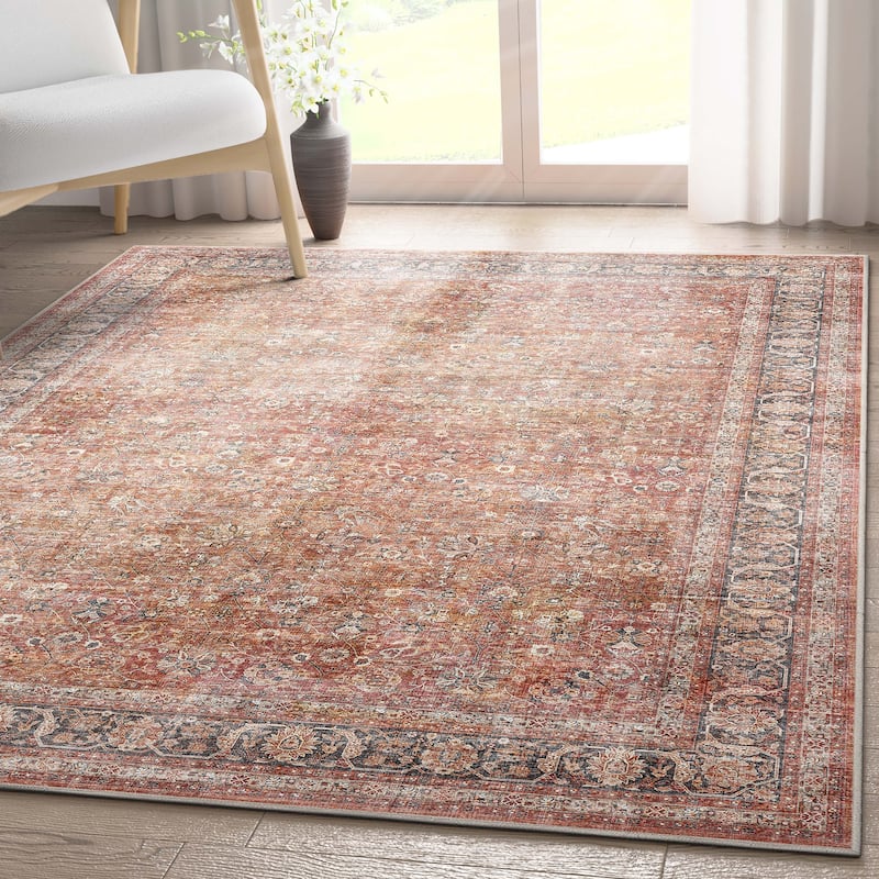 Well Woven Asha Delphine Vintage Persian Flat-Weave Area Rug