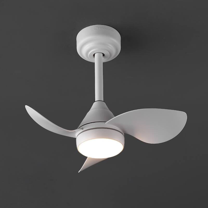 22" Smart LED Ceiling Fan, 6-Speed, Dimmable, App & Remote Control
